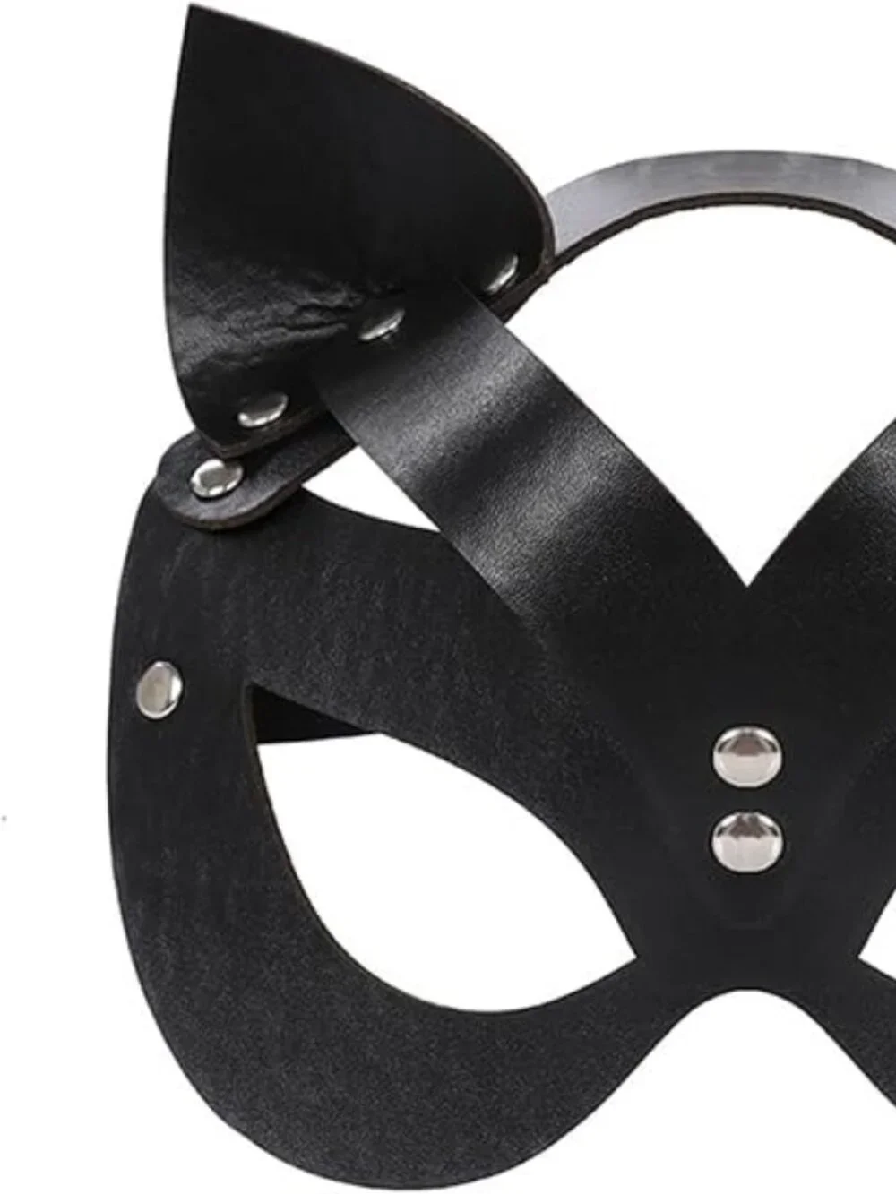 Faux Leather Masquerade Mask